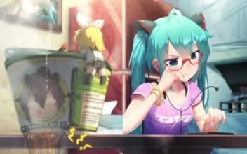 Fondo de Pantalla Animado Smartphone de Hatsune Miku 📱 en Movimiento