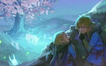 Fondo de Pantalla Animado Detrás de la Roca de The Legend of Zelda 🌲 en Movimiento