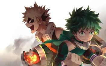Fondo de Pantalla Animado Katsuki y Izuku de My Hero Academia ⭐️ en Movimiento
