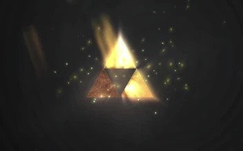 Fondo de Pantalla Animado Logo Dorado de The Legend of Zelda ✨ en Movimiento