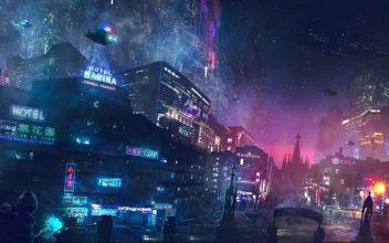 Cool Cyberpunk City 1080p