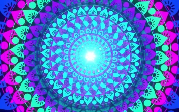 Animated Video Background Saber Lighting Frame for Edits Mandala Background for Spiritual videos