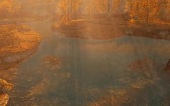 Golden Rays of Fall Skyrim SE HD