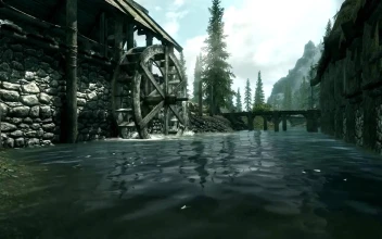 Skyrim River Scene 1080p
