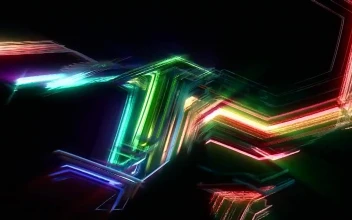 PC Colorful Flashing Lines