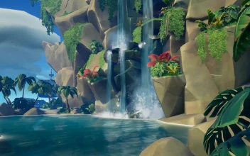 PC Waterfall Birds 1
