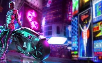 PC Cyberpunk Biker