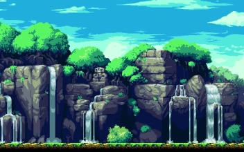 PC Pixel Waterfall Free