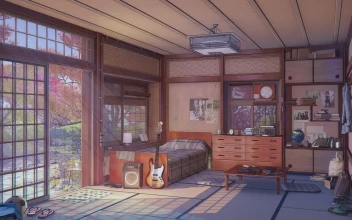 PC Room In Japan Night and Day Free
