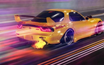 PC Mazda Rx7 Red Suns Free
