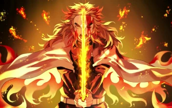 PC Kyojuro Rengoku Sword Flames Free