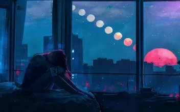 PC Lonely Moon Phases Free