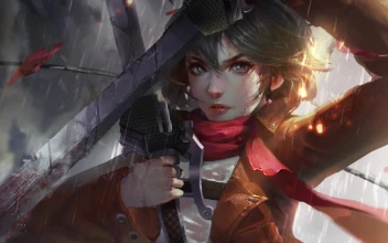 PC Mikasa Ackerman Rain Free