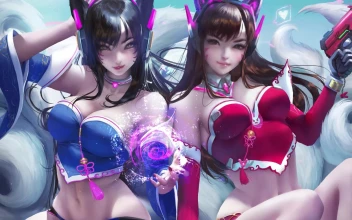 PC Ahri Dva LOL Overwatch Free