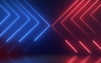 PC Blue and Pink Neon Lines Free