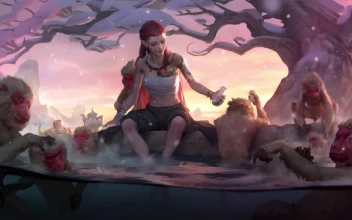 PC Snow Monkeys Hot Spring Free