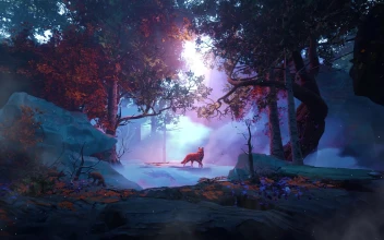 PC Falling Leaves Fox Free
