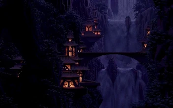 PC 8 Bit Waterfall Free