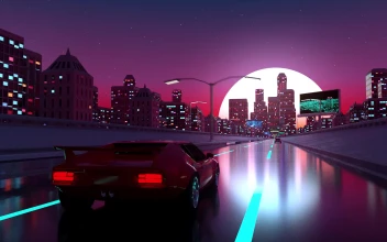 PC Retro Car Ride QHD Free