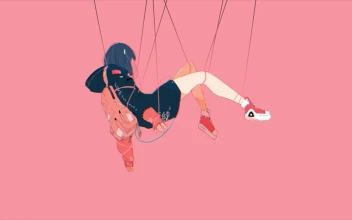 4K Anime Girl Hanging For PC