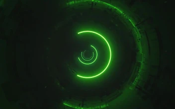 HD Video Green Vj Tunnel Loop Video Video Background
