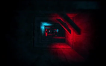 HD Video Colorful flashing Vj lights tunnel loop Video Background