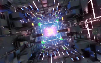 HD Video cyber light Loop Video
