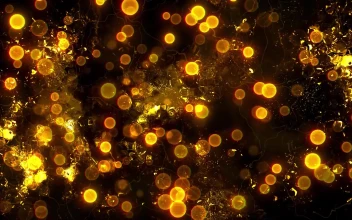Golden Particles And Textures Animation Background