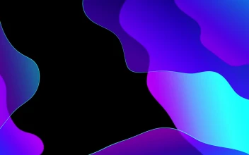 Gradient Liquid Blue Shapes Animation