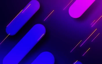 Rounded Neon Purple Lines Gradient