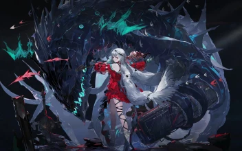 PC HD Skadi the Corrupting Heart Arknights Live Anime Wallpaper