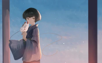 PC HD Winter Morning Live Anime Wallpaper