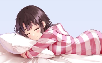 PC HD Megumi Kato Sleep Live Anime Wallpaper