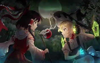 PC Desktop Touhou Eternal Night Reimu Vs Marisa PC Desktop 1080p