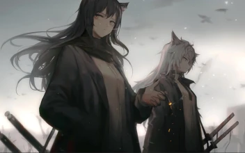 Anime Arknights Lappland & Texas Girls