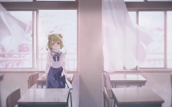 Uruha Rushia In Classroom HD For PC