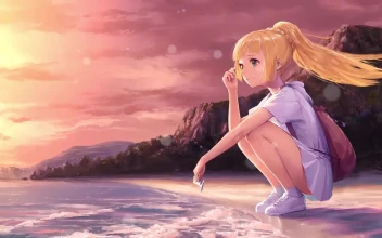 Lillie On The Beach Pokemon HD For PC