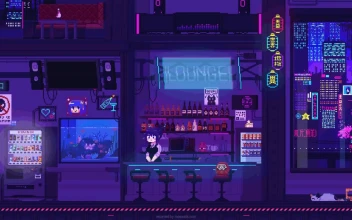 Cyberpunk Bar Pixel HD For PC
