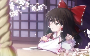 Reimu Hakurei Cherry Blossom Touhou HD For PC
