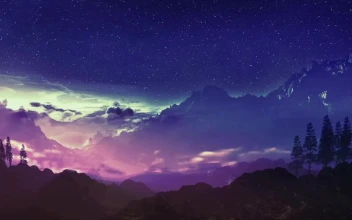 Starry Night In The Mountains HD For PC
