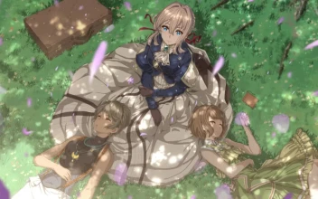 Violet And Iris And Erica Relaxing Together Violet Evergarden HD For PC