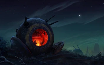 Post Apocalyptic Fireplace HD For PC