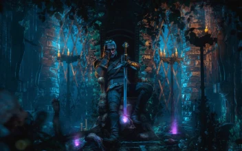 Geralt Sitting On The Throne The Witcher 3 Wild Hunt HD For PC