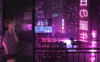 Anime Girl Smoking HD For PC
