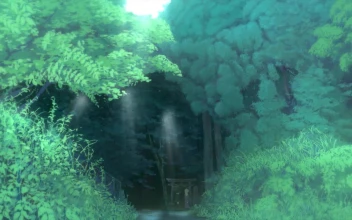 Maribel Hearn Renko Usami At A Forest Shrine Touhou Project HD For PC