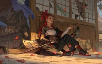 Samurai Girl Smoking HD For PC
