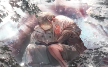 Zero Two And Hiro In The Snow Darling In The Franxx HD For PC