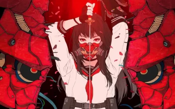 Samurai Anime Girl Oni Mask HD For PC