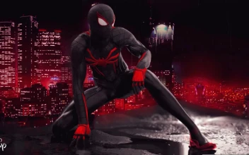 Miles Morales In The Rain Spiderman Into The Spiderverse HD For PC