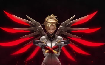 Mercy Red Angel Overwatch HD For PC